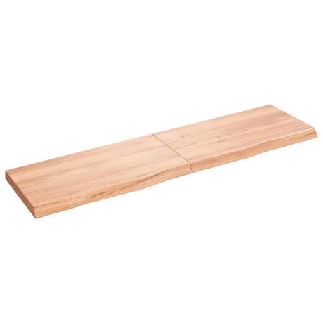 Vidaxx plan de lavabo 120x30x (2-4) cm bois massif traité marron clair