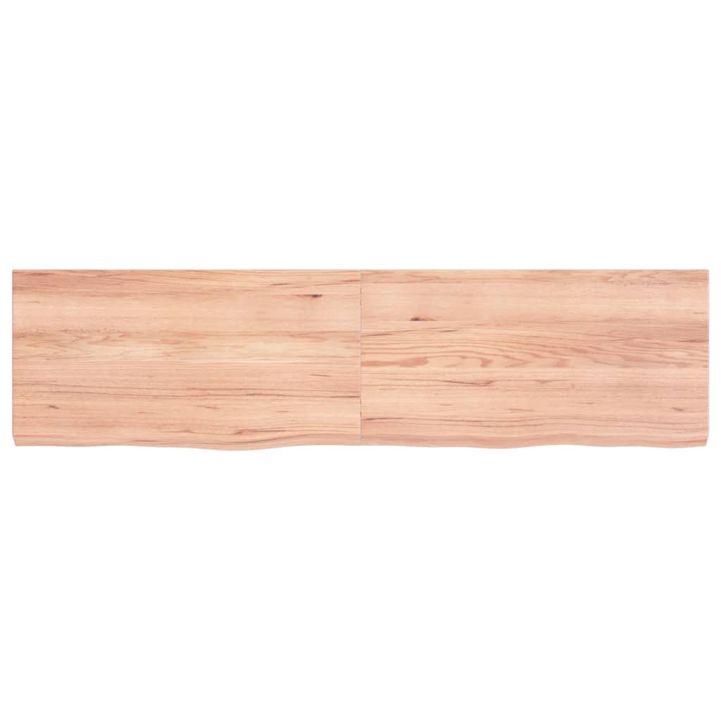 Vidaxx plan de lavabo 120x30x (2-4) cm bois massif traité marron clair