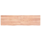 Vidaxx plan de lavabo 120x30x (2-4) cm bois massif traité marron clair