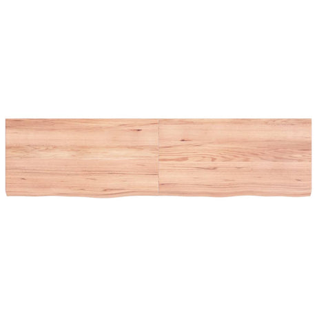 Vidaxx plan de lavabo 120x30x (2-4) cm bois massif traité marron clair