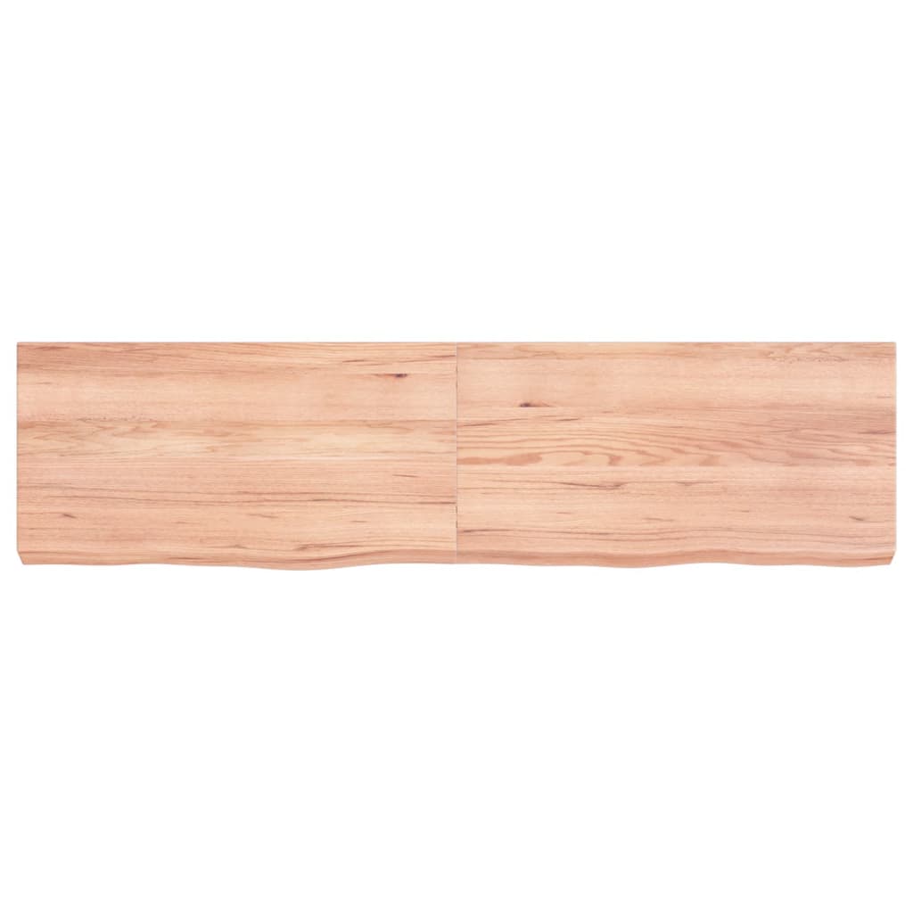 Vidaxx plan de lavabo 120x30x (2-6) cm bois massif traité marron clair