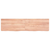 Vidaxx plan de lavabo 120x30x (2-6) cm bois massif traité marron clair