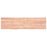 VIDAXL SCHEDA DI BASHBASIN 120X30X (2-6) CM Trattato in legno massiccio chiaro