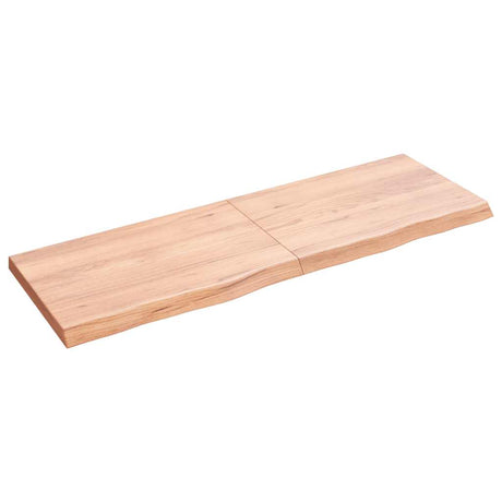 Vidaxx plan de lavabo 120x40x (2-4) cm bois massif traité marron clair