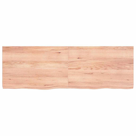 Vidaxx plan de lavabo 120x40x (2-4) cm bois massif traité marron clair