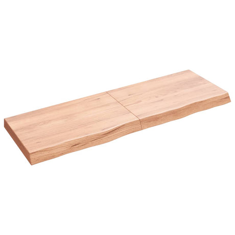 Vidaxx plan de lavabo 120x40x (2-6) cm bois massif traité marron clair