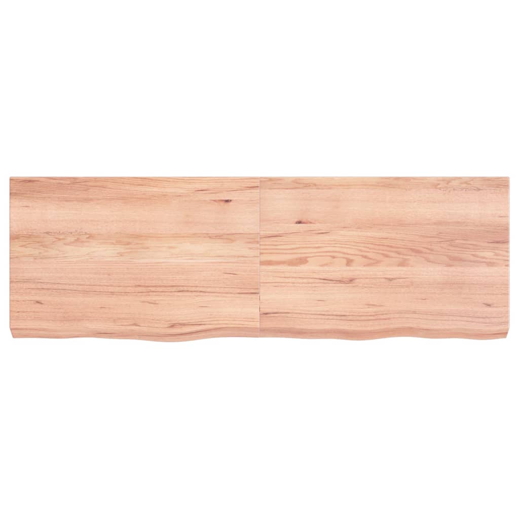 Vidaxx plan de lavabo 120x40x (2-6) cm bois massif traité marron clair