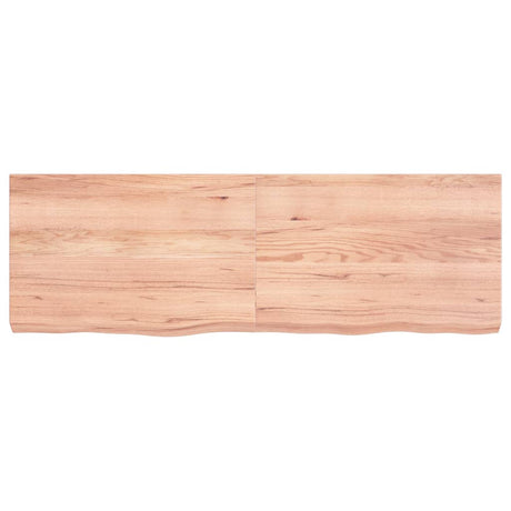 Vidaxx plan de lavabo 120x40x (2-6) cm bois massif traité marron clair