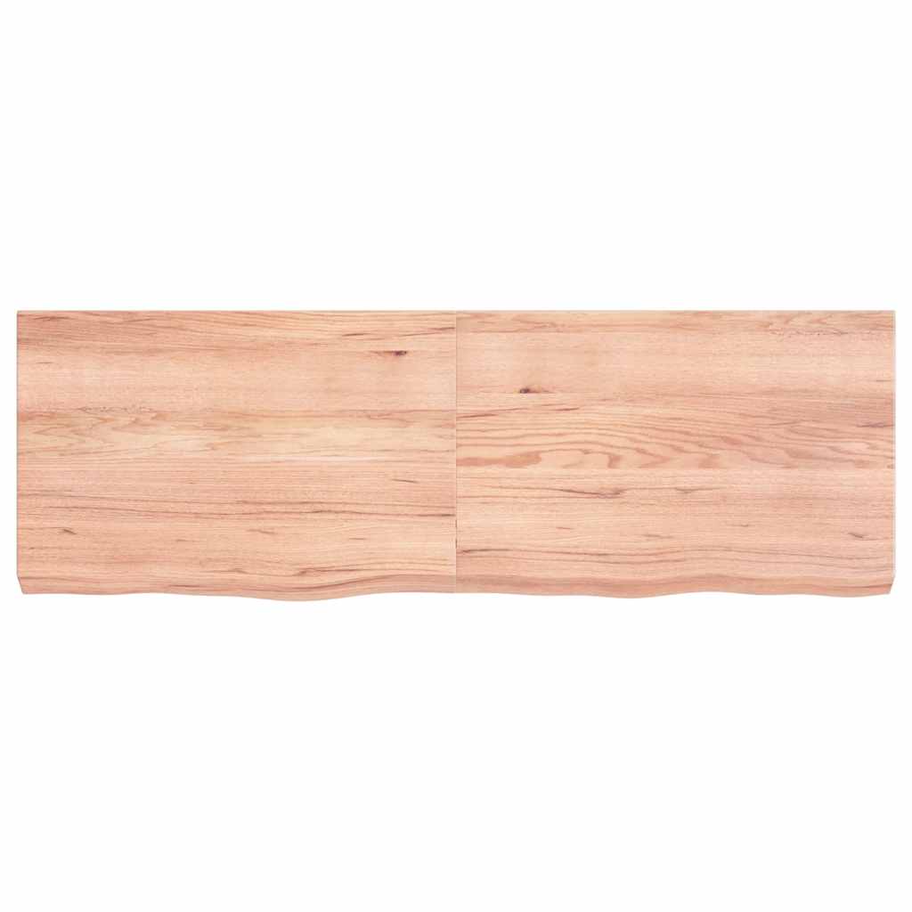 Vidaxx plan de lavabo 120x40x (2-6) cm bois massif traité marron clair