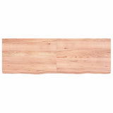 Vidaxx plan de lavabo 120x40x (2-6) cm bois massif traité marron clair
