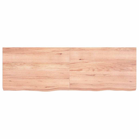 Vidaxx plan de lavabo 120x40x (2-6) cm bois massif traité marron clair