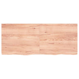 Vidaxx plan de lavabo 120x50x (2-4) cm bois massif traité marron clair