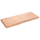 Vidaxx plan de lavabo 120x50x (2-6) cm bois massif traité marron clair
