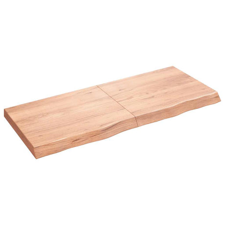 Vidaxx plan de lavabo 120x50x (2-6) cm bois massif traité marron clair