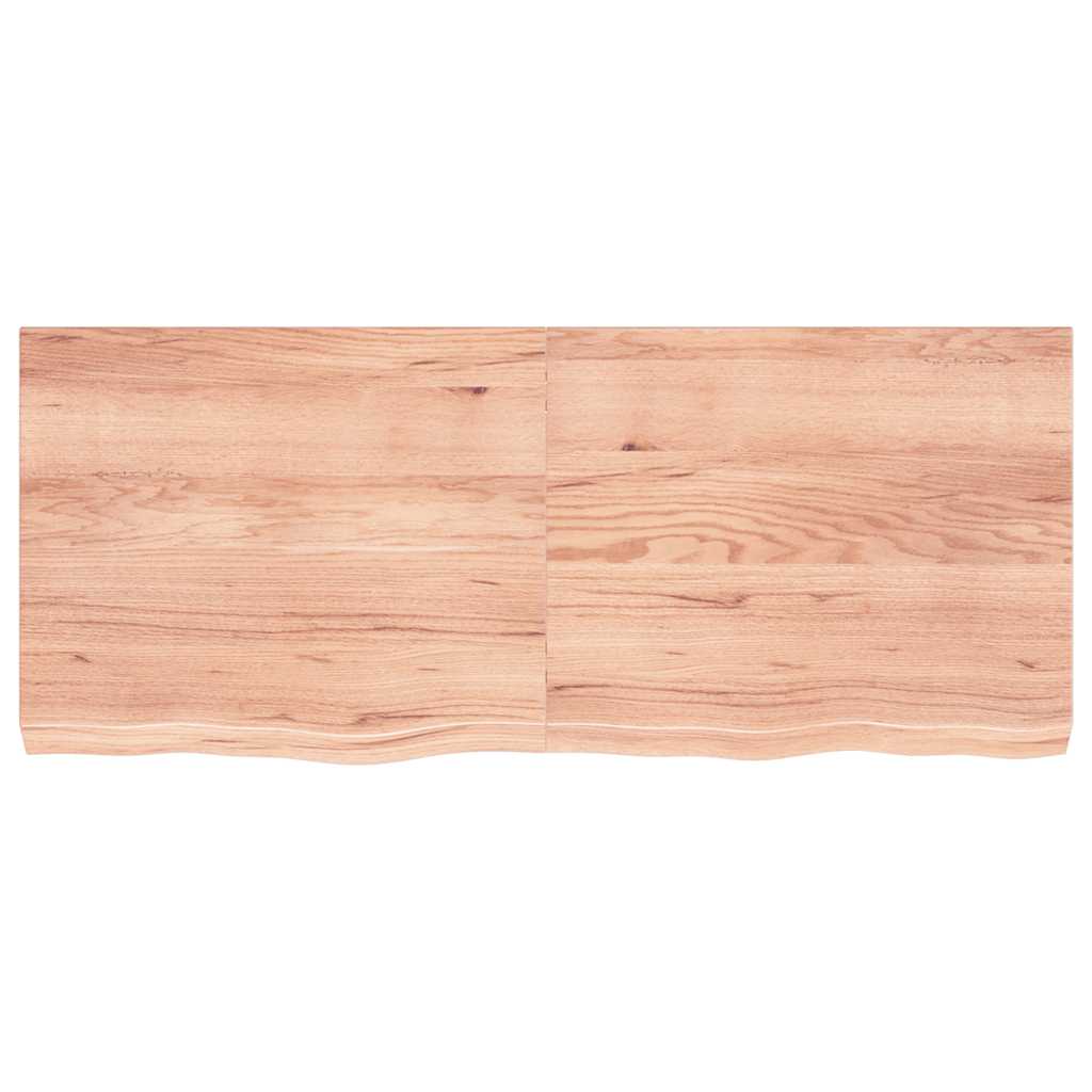 Vidaxx plan de lavabo 120x50x (2-6) cm bois massif traité marron clair