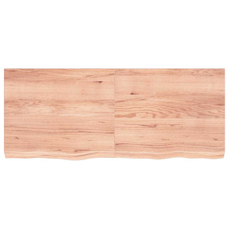 Vidaxx plan de lavabo 120x50x (2-6) cm bois massif traité marron clair