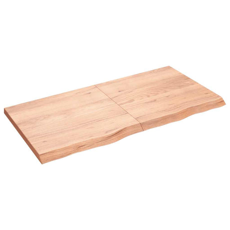 Vidaxx plan de lavabo 120x60x (2-4) cm bois massif traité marron clair