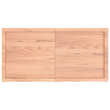 Vidaxx plan de lavabo 120x60x (2-4) cm bois massif traité marron clair