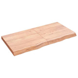 Vidaxx plan de lavabo 120x60x (2-6) cm bois massif traité marron clair