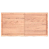 Vidaxx plan de lavabo 120x60x (2-6) cm bois massif traité marron clair
