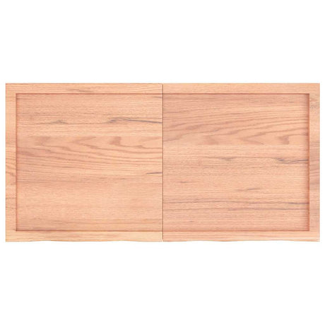Vidaxx plan de lavabo 120x60x (2-6) cm bois massif traité marron clair