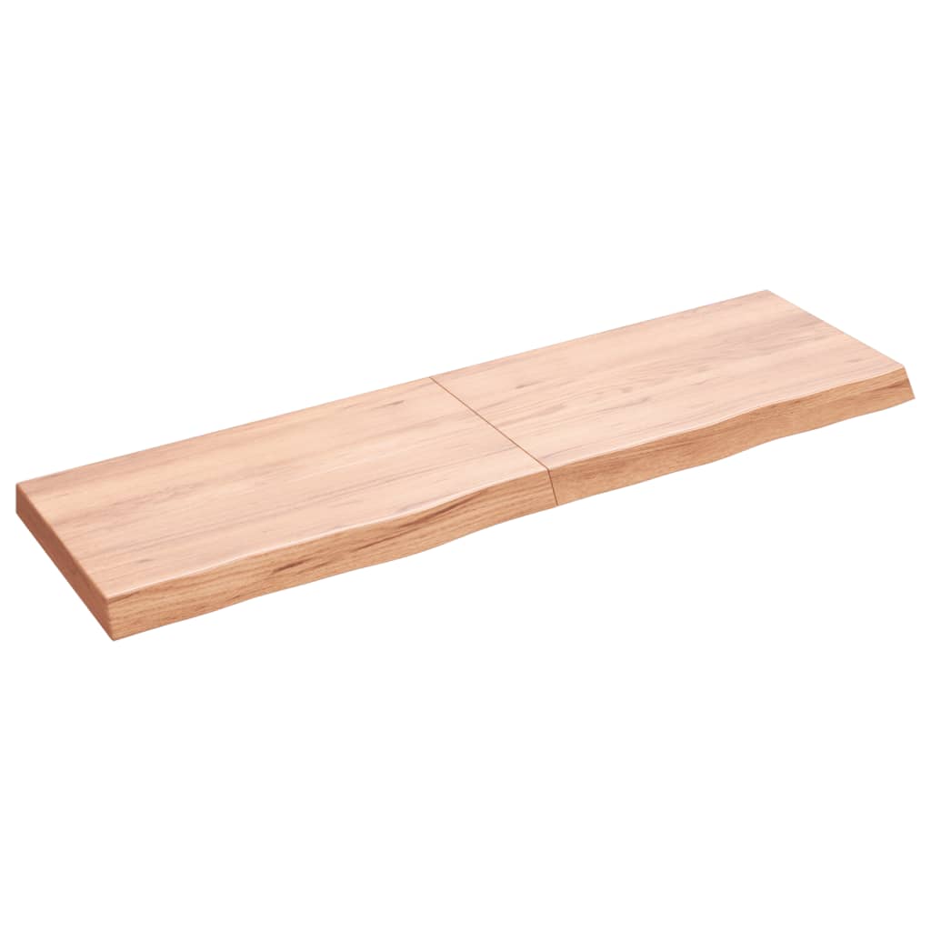Plan de lavabo Vidaxx 140x40x (2-6) cm bois massif traité marron clair