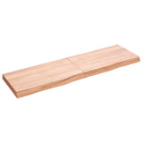Plan de lavabo Vidaxx 140x40x (2-6) cm bois massif traité marron clair