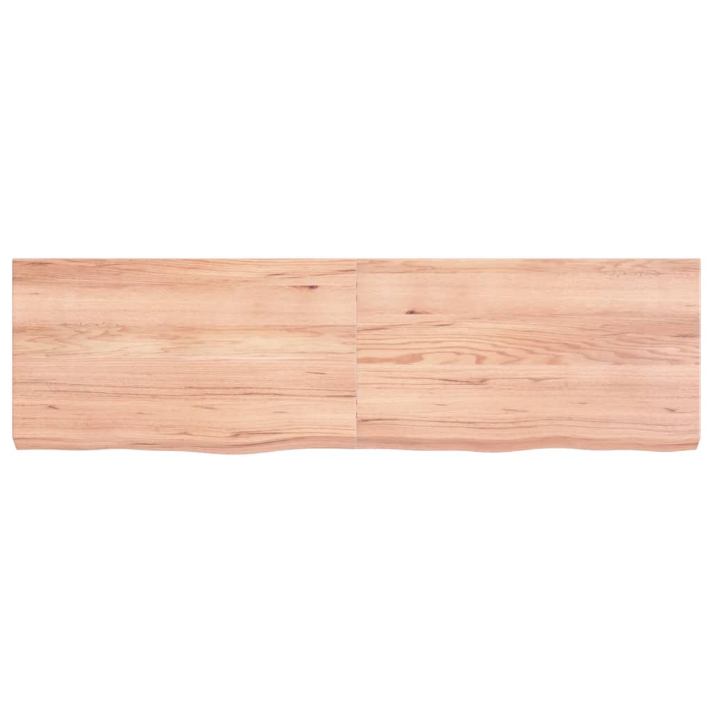 Plan de lavabo Vidaxx 140x40x (2-6) cm bois massif traité marron clair