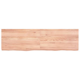 Plan de lavabo Vidaxx 140x40x (2-6) cm bois massif traité marron clair