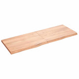 Vidaxx plan de lavabo 140x50x (2-4) cm bois massif traité marron clair