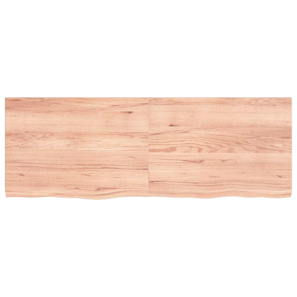 Vidaxx plan de lavabo 140x50x (2-4) cm bois massif traité marron clair