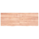 Vidaxx plan de lavabo 140x50x (2-4) cm bois massif traité marron clair