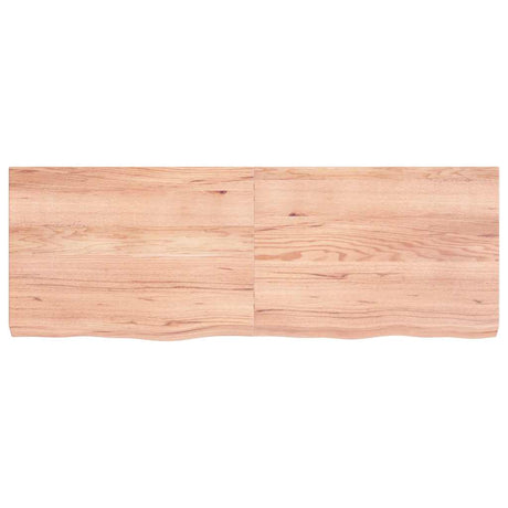 Vidaxx plan de lavabo 140x50x (2-6) cm bois massif traité marron clair