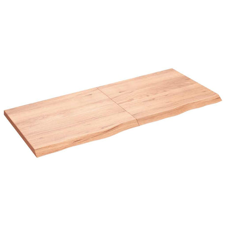 Plan vasque Vidaxx 140x60x (2-4) cm bois massif traité marron clair