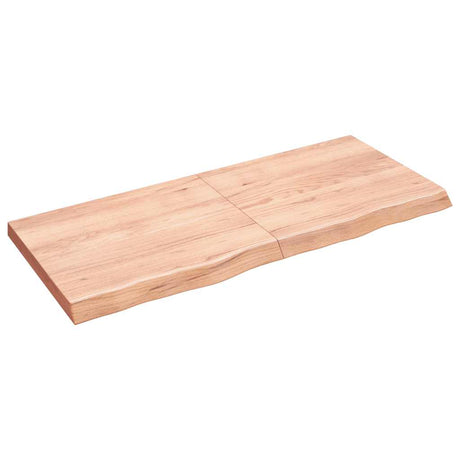 Plan de lavabo Vidaxx 140x60x (2-6) cm bois massif traité marron clair