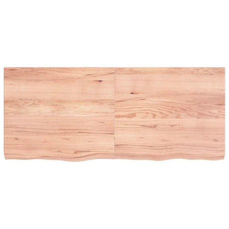 Plan de lavabo Vidaxx 140x60x (2-6) cm bois massif traité marron clair