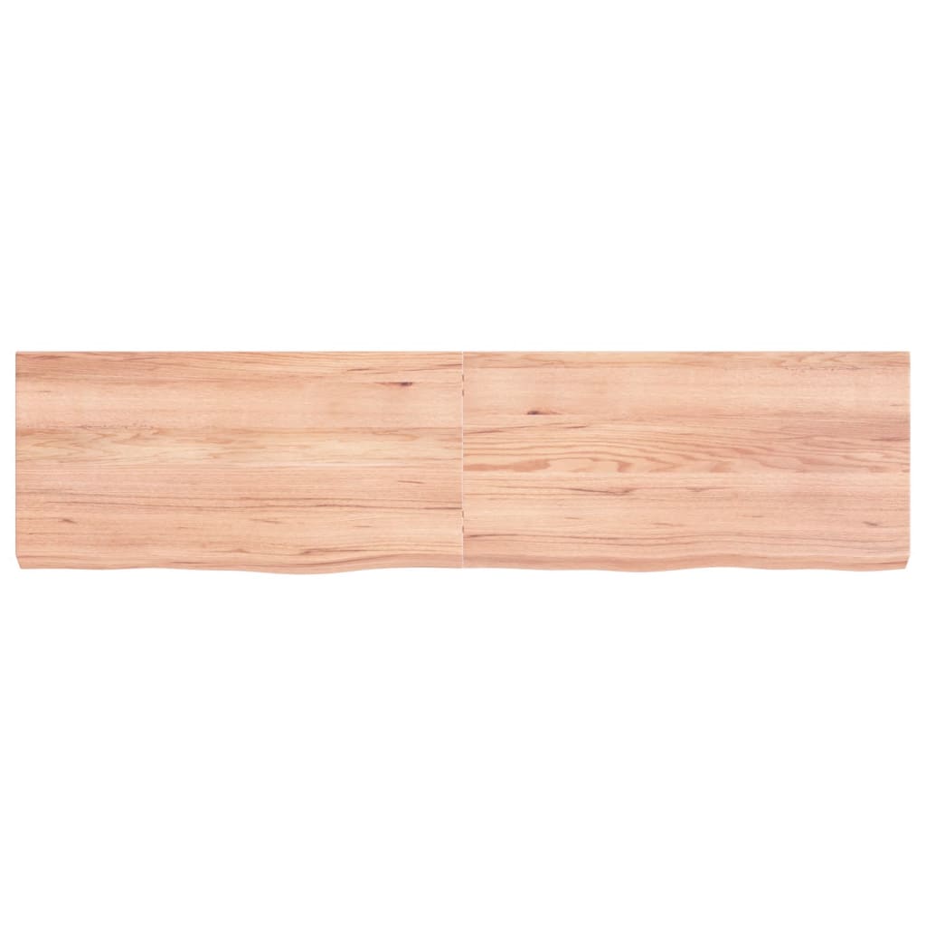 Vidaxx plan de lavabo 160x40x (2-6) cm bois massif traité marron clair