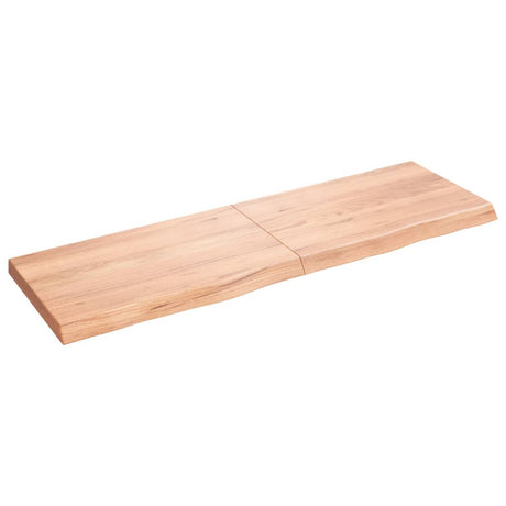 Vidaxx plan de lavabo 160x50x (2-6) cm bois massif traité marron clair