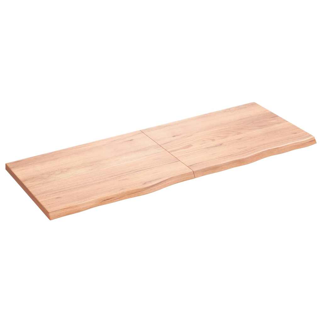 Vidaxx plan de lavabo 160x60x (2-4) cm bois massif traité marron clair