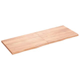 Vidaxx plan de lavabo 160x60x (2-4) cm bois massif traité marron clair