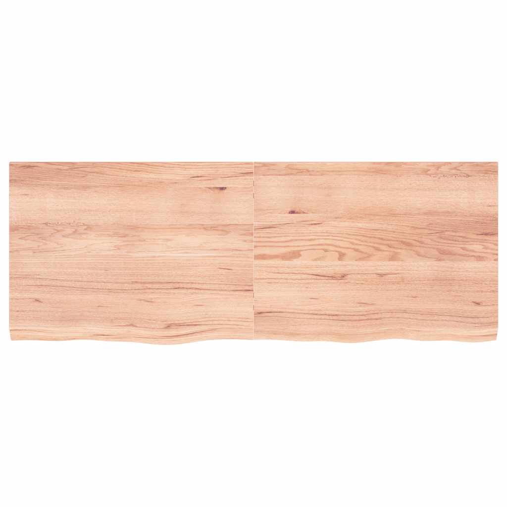 Vidaxx plan de lavabo 160x60x (2-4) cm bois massif traité marron clair