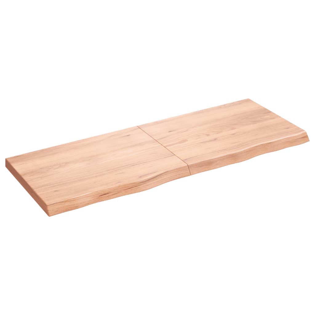 Plan vasque Vidaxx 160x60x (2-6) cm bois massif traité marron clair