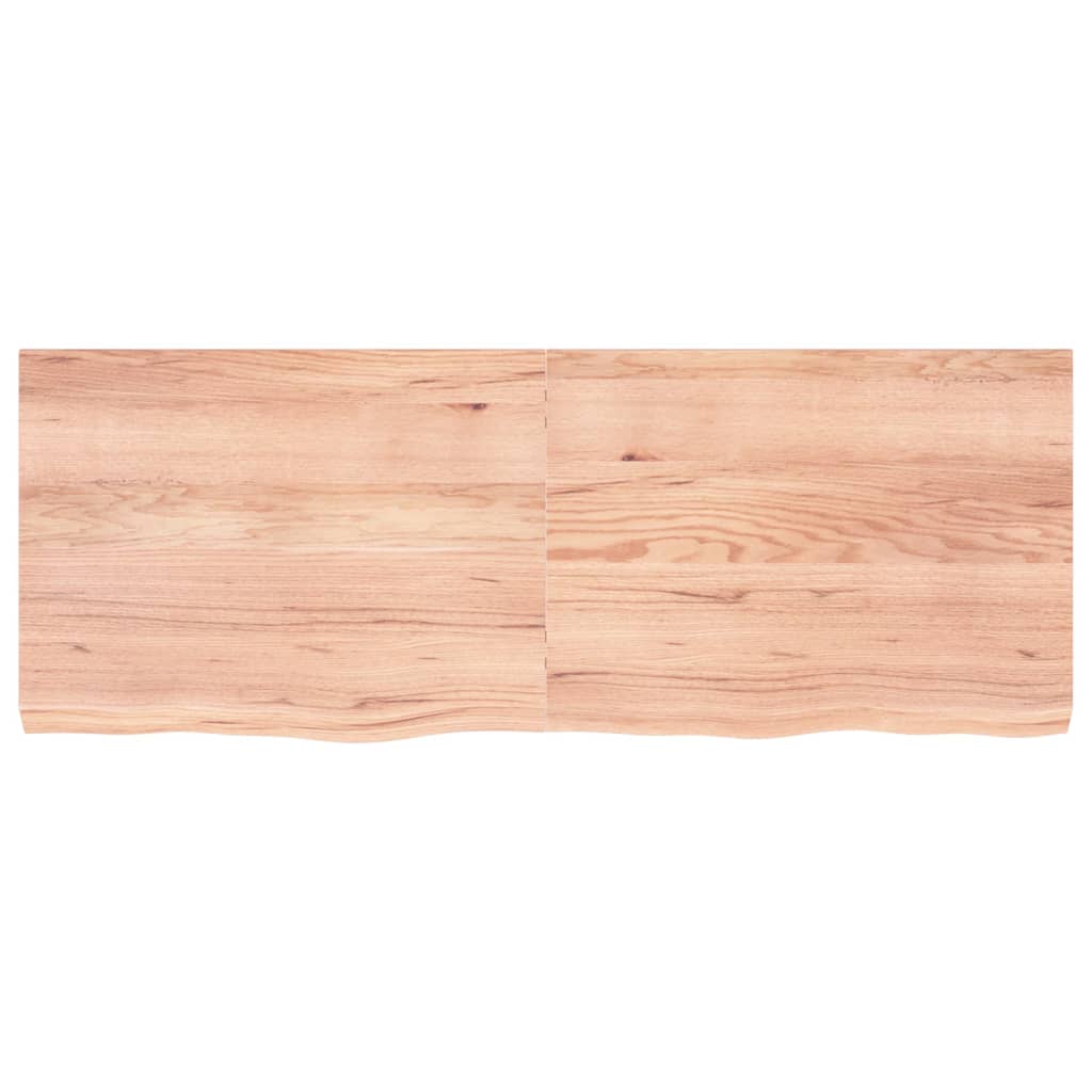 Plan vasque Vidaxx 160x60x (2-6) cm bois massif traité marron clair