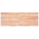 Plan vasque Vidaxx 160x60x (2-6) cm bois massif traité marron clair