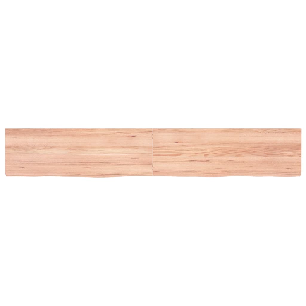 VIDAXL SCHEDA DI BASHBASIN 180X30X (2-4) CM Trattata in legno massiccio marrone chiaro