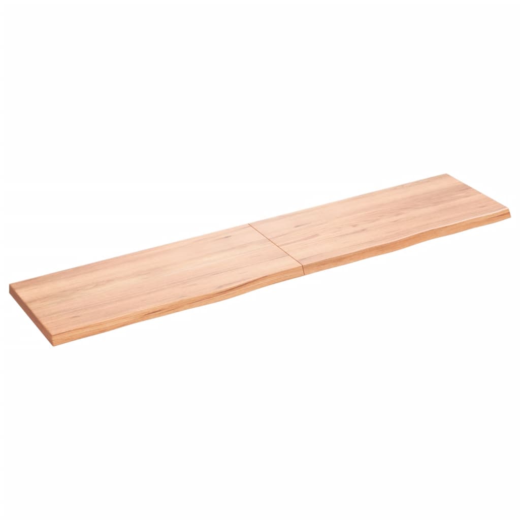 Vidaxx plan de lavabo 180x40x (2-4) cm bois massif traité marron clair