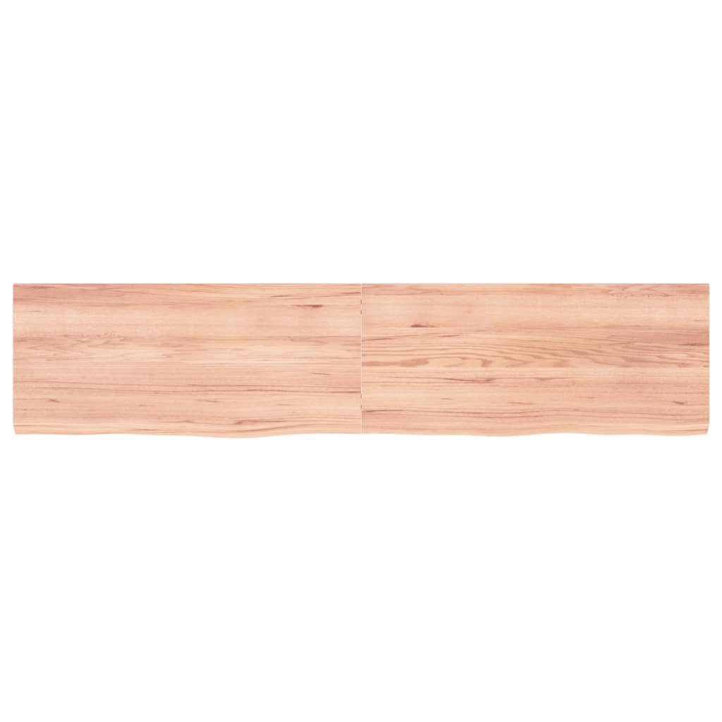 Vidaxx plan de lavabo 180x40x (2-4) cm bois massif traité marron clair