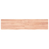 Vidaxx plan de lavabo 180x40x (2-4) cm bois massif traité marron clair
