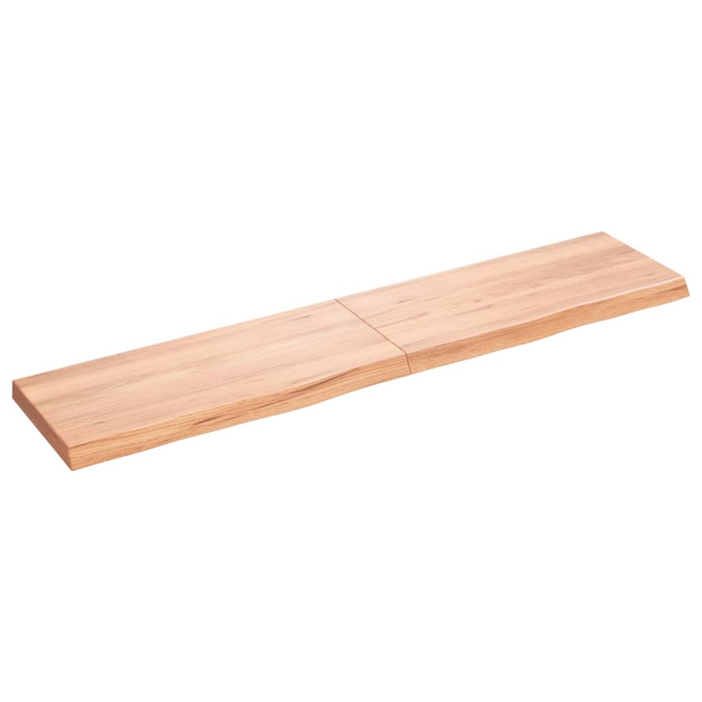 VIDAXL SCHEDA DI BASHBASIN 180X40X (2-6) CM Trattato in legno massiccio marrone chiaro