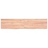 Vidaxx plan de lavabo 180x40x (2-6) cm bois massif traité marron clair